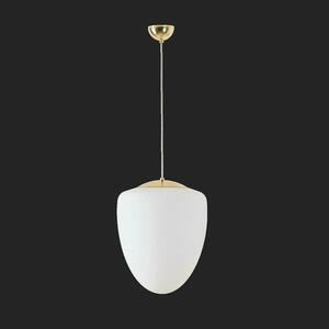 OSMONT AST60439 ASTRA S závěsné skleněné svítidlo mosaz leštěná / bílá IP40 3000 K 27W LED DALI obraz