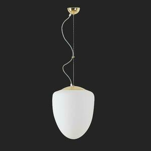 OSMONT AST60926 ASTRA L závěsné skleněné svítidlo mosaz leštěná / bílá IP40 4000 K 27W LED DALI obraz