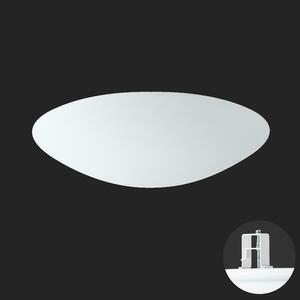 OSMONT AUR59878 AURA V9 stropní/nástěnné skleněné polovestavné svítidlo bílá IP44 4000 K 52W LED nouzové kombinované 3 h obraz