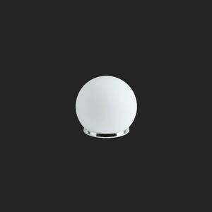OSMONT BIA50532 BIANCA 1 stolní skleněná lampa chrom / bílá IP40 25W E27 obraz