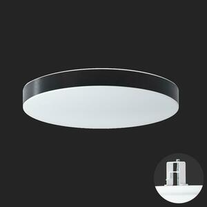 OSMONT DEL69344 DELIA CV3 stropní/nástěnné plastové polovestavné svítidlo bílá / bílo - černá IP44 3000 K 33W LED nouzové kombinované 3 h obraz