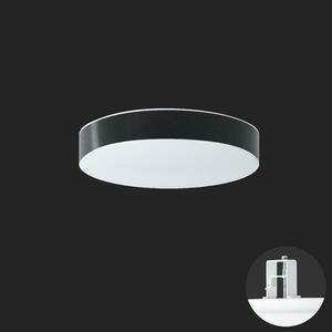 OSMONT DEL69364 DELIA CV1 stropní/nástěnné plastové polovestavné svítidlo bílá / bílo - černá IP44 3000 K 19W LED HF nouzové kombinované 3 h obraz