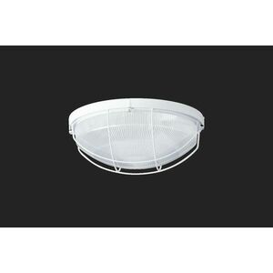 OSMONT ELE46134 ELEKTRA 5 stropní/nástěnné průmyslové plastové svítidlo bílá / čirá IP65 60W E27 HF obraz