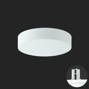 OSMONT ELS59389 ELSA V2 stropní/nástěnné skleněné polovestavné svítidlo bílá IP44 3000 K 15W LED nouzové kombinované 3 h obraz