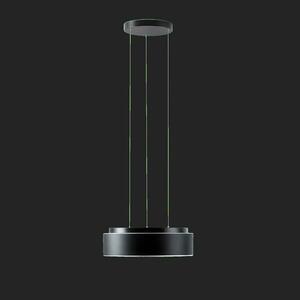OSMONT ERI67401 ERIS LEC3 závěsné skleněné svítidlo černá / bílo - černá IP40 3000 K 27W LED DALI obraz