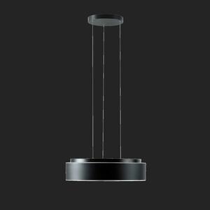 OSMONT ERI67419 ERIS LEC4 závěsné skleněné svítidlo černá / bílo - černá IP40 3000 K 47W LED DALI obraz