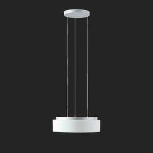 OSMONT ERI71344 ERIS LE3 závěsné skleněné svítidlo stříbrná / bílá IP40 3000/4000 K 27W LED DALI obraz