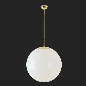 OSMONT ISI66125 ISIS P4 závěsné plastové svítidlo mosaz leštěná / bílá IP40 3000 K 41W LED nouzové kombinované 3 h obraz