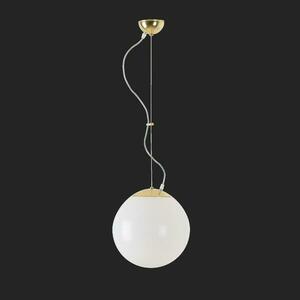 OSMONT ISI66171 ISIS L2 závěsné plastové svítidlo mosaz leštěná / bílá IP40 3000 K 20W LED DALI obraz