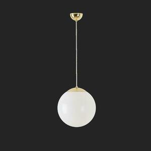 OSMONT ISI66233 ISIS S2 závěsné plastové svítidlo mosaz leštěná / bílá IP40 3000 K 20W LED DALI obraz