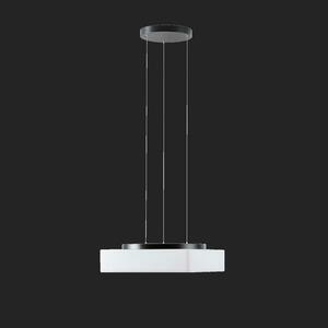 OSMONT LIN67462 LINA LE7 závěsné skleněné svítidlo černá / bílá IP40 3000 K 27W LED DALI obraz