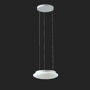 OSMONT SAT67427 SATURN LE1 závěsné skleněné svítidlo stříbrná / bílá IP20 3000 K 16W LED obraz