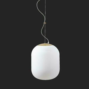 OSMONT TAN62370 TANIA L2 HP závěsné skleněné svítidlo mosaz leštěná / bílá IP40 3000 K 58W LED DALI obraz