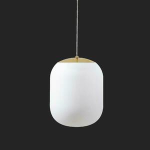 OSMONT TAN62385 TANIA S1 HP závěsné skleněné svítidlo mosaz leštěná / bílá IP40 3000 K 52W LED DALI obraz