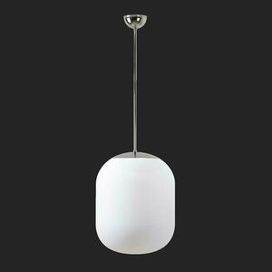 OSMONT TAN66999 TANIA P2 závěsné skleněné svítidlo nerez leštěná / bílá IP40 4000 K 41W LED nouzové kombinované 3 h obraz