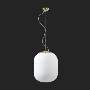 OSMONT TAN67310 TANIA L1 závěsné skleněné svítidlo mosaz leštěná / bílá IP40 3000 K 27W LED DALI obraz