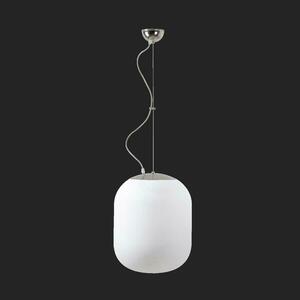 OSMONT TAN67314 TANIA L1 závěsné skleněné svítidlo nerez leštěná / bílá IP40 3000 K 27W LED DALI obraz