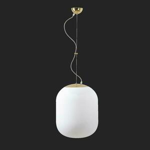 OSMONT TAN67334 TANIA L2 závěsné skleněné svítidlo mosaz leštěná / bílá IP40 3000 K 41W LED DALI obraz