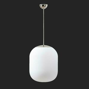 OSMONT TAN67371 TANIA S2 závěsné skleněné svítidlo nerez leštěná / bílá IP40 3000 K 41W LED nouzové kombinované 3 h obraz