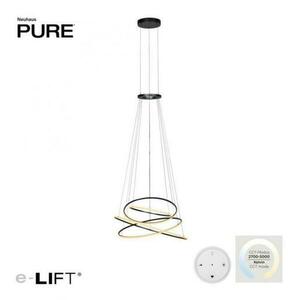 PAUL NEUHAUS LED závěsné svítidlo PURE E-Flying Rings elektrické 2700-5000K šedá mystic 2566-15 obraz