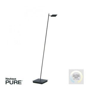 PAUL NEUHAUS PURE MIRA LED stojací svítidlo stmívatelné nožní vypínač 2700-5000K černá perleť 356-18 obraz