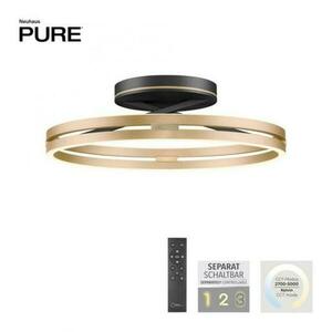 PAUL NEUHAUS Stropní svítidlo PURE Loop LED 7W 2700-5000K + LED 30W 2700-5000K černá/zlatá slonová kost 6552-68 obraz