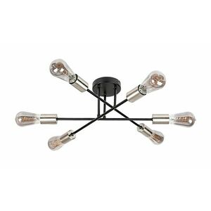 Rabalux stropní svítidlo Branwen E27 6x MAX 25W matná černá 71026 obraz
