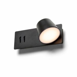 RED - DESIGN RENDL RENDL AMADEUS LED bodové světlo, k posteli černá R14522 obraz
