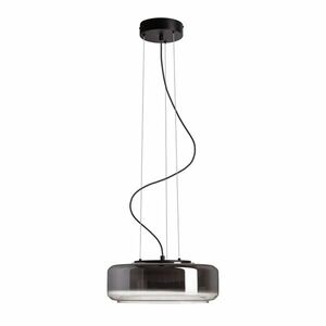 RED - DESIGN RENDL RENDL NAOMI LED závěsné svítidlo, skleněná kouřové sklo/mléčné sklo/černá R14400 obraz