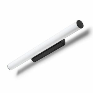 RED - DESIGN RENDL RENDL RIVIER LED nástěnná lampa, podélná černá/mléčný akryl R14492 obraz