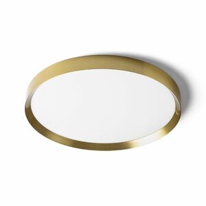 RED - DESIGN RENDL RENDL SOLEN LED přisazené svítidlo, kruhové česaná mosaz R14310 obraz