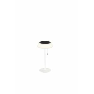 FANEUROPE Solární stolní lampa Jin (bílá), dobíjecí LED 1, 2 W, stmívatelná 3000K, IP54, ? 17 x 32 cm obraz