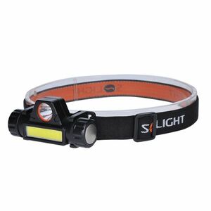 Solight LED čelová nabíjecí svítilna, 3W + COB, 150 + 60lm, Li-Ion WN32 obraz
