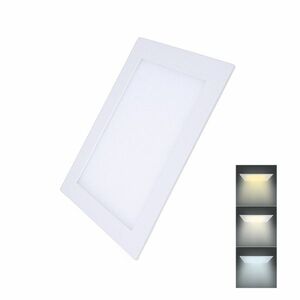 Solight LED mini panel CCT, podhledový, 18W, 1530lm, 3000K, 4000K, 6000K, čtvercový WD143 obraz