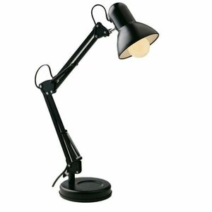 FANEUROPE Stolní lampa s klipem Architteto, 1xE27, 60 x 42 cm, černá, kov obraz