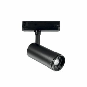 FANEUROPE Třífázový lištový LED reflektor EXPLORER černý, 30 W, 3000-4000 K, pr. 71x167 mm obraz