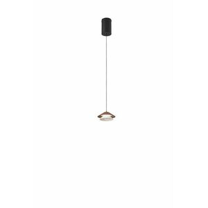 FANEUROPE Závěsné LED svítidlo Atreo hnědo-béžový kov/hliník, 6 W, 3000 K, průměr 13 x 200 cm obraz