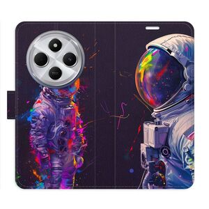 Flipové pouzdro iSaprio - Neon Astronaut 02 - Xiaomi Redmi 14C / Poco C75 obraz