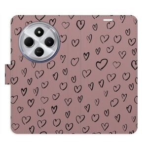 Flipové pouzdro iSaprio - Heart Dark 02 - Xiaomi Redmi 14C / Poco C75 obraz