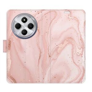 Flipové pouzdro iSaprio - RoseGold Marble - Xiaomi Redmi 14C / Poco C75 obraz