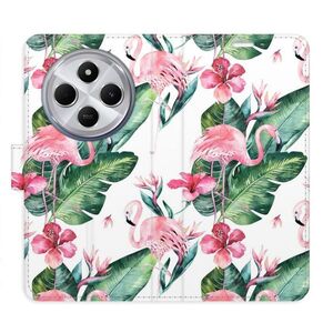 Flipové pouzdro iSaprio - Flamingos Pattern - Xiaomi Redmi 14C / Poco C75 obraz