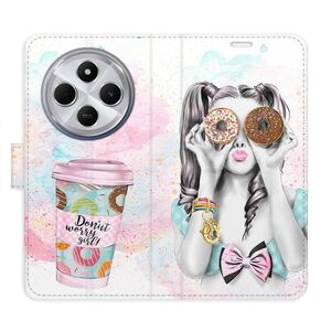 Flipové pouzdro iSaprio - Donut Worry Girl - Xiaomi Redmi 14C / Poco C75 obraz