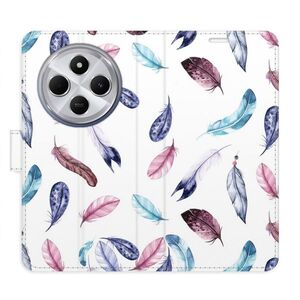Flipové pouzdro iSaprio - Colorful Feathers - Xiaomi Redmi 14C / Poco C75 obraz