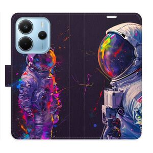 Flipové pouzdro iSaprio - Neon Astronaut 02 - Xiaomi Redmi Note 14 obraz