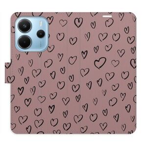 Flipové pouzdro iSaprio - Heart Dark 02 - Xiaomi Redmi Note 14 obraz