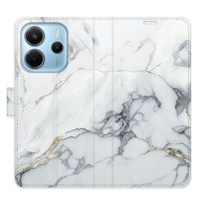 Flipové pouzdro iSaprio - SilverMarble 15 - Xiaomi Redmi Note 14 obraz