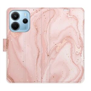 Flipové pouzdro iSaprio - RoseGold Marble - Xiaomi Redmi Note 14 obraz