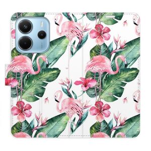 Flipové pouzdro iSaprio - Flamingos Pattern - Xiaomi Redmi Note 14 obraz