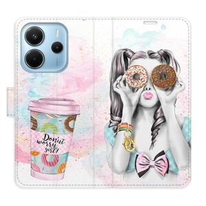 Flipové pouzdro iSaprio - Donut Worry Girl - Xiaomi Redmi Note 14 obraz