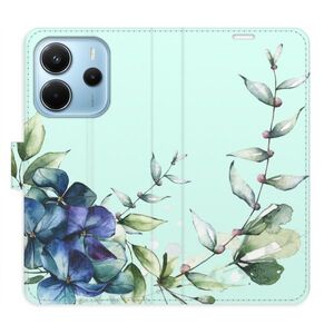 Flipové pouzdro iSaprio - Blue Flowers - Xiaomi Redmi Note 14 obraz